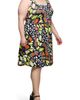24seven Comfort Apparel 24seven Comfort Apparel Print Sleeveless A-Line Dress - 3
