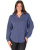 24seven Comfort Apparel 24seven Comfort Apparel Ribbed Button Up Long Sleeve Collared Shirt Jacket - 1