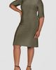24seven Comfort Apparel 24seven Comfort Apparel Shimmer Knit Body-Con Dress - 3
