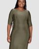 24seven Comfort Apparel 24seven Comfort Apparel Shimmer Knit Body-Con Dress - 4