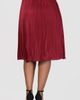 24seven Comfort Apparel 24seven Comfort Apparel Shimmery Pleated Skirt - 2