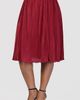 24seven Comfort Apparel 24seven Comfort Apparel Shimmery Pleated Skirt - 3