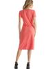 24seven Comfort Apparel 24seven Comfort Apparel Short Sleeve Knee Length Faux Wrap Dress - 3