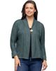 24seven Comfort Apparel 24seven Comfort Apparel Single Button Front Long Sleeve Womens Cardigan - 1