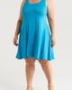 24seven Comfort Apparel 24seven Comfort Apparel Stretch Fit & Flare Dress - 1