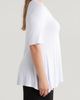 24seven Comfort Apparel 24seven Comfort Apparel Swing Asymmetric Hem Tunic Top - 3