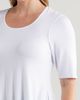 24seven Comfort Apparel 24seven Comfort Apparel Swing Asymmetric Hem Tunic Top - 4
