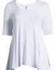 24seven Comfort Apparel 24seven Comfort Apparel Swing Asymmetric Hem Tunic Top - 5