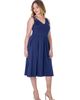 24seven Comfort Apparel 24seven Comfort Apparel V-Neck Sleeveless Maxi Dress with Belt - 2