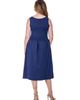 24seven Comfort Apparel 24seven Comfort Apparel V-Neck Sleeveless Maxi Dress with Belt - 3