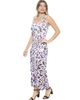 24seven Comfort Apparel 24seven Comfort Apparel Womens Abstract Scoop Neck Sleeveless Tank Racerback Maxi Dress - 2