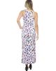 24seven Comfort Apparel 24seven Comfort Apparel Womens Abstract Scoop Neck Sleeveless Tank Racerback Maxi Dress - 3