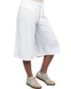 24seven Comfort Apparel 24seven Comfort Apparel Womens Basic Ribbed Knit Drawstring Flared Capri Pants - 2
