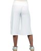 24seven Comfort Apparel 24seven Comfort Apparel Womens Basic Ribbed Knit Drawstring Flared Capri Pants - 3