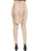 24seven Comfort Apparel 24seven Comfort Apparel Womens Cheetah Elastic Waist Knee Length Pencil Skirt - 3