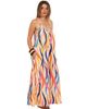 24seven Comfort Apparel 24seven Comfort Apparel Womens Essential Abstract Print Scoop Neck Spaghetti Strap Pocket A-Line Maxi Dress - 2