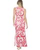 24seven Comfort Apparel 24seven Comfort Apparel Womens Essential Paisley Sleeveless Side Slit Bodycon A-Line Maxi Dress - 3