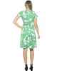 24seven Comfort Apparel 24seven Comfort Apparel Womens Floral Collar Knee Length Side Tie Wrap Dress - 3