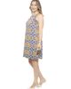 24seven Comfort Apparel 24seven Comfort Apparel Womens Floral Knee Length Paisley Sleeveless Keyhole Dress - 2