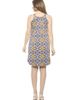 24seven Comfort Apparel 24seven Comfort Apparel Womens Floral Knee Length Paisley Sleeveless Keyhole Dress - 3