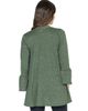 24seven Comfort Apparel 24seven Comfort Apparel Womens Knit Three Quarter Bell Sleeve Open Cardigan - 3