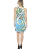 24seven Comfort Apparel 24seven Comfort Apparel Womens Paisley Knee Length Paisley Sleeveless Keyhole Dress - 3