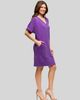 24seven Comfort Apparel 24seven Comfort Apparel Womens Ribbed Knit V Neck Short Dolman Sleeve - 2