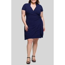 24seven Comfort Apparel 24seven Comfort Apparel Wrap Dress