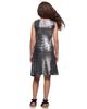 24sevenKid 24sevenKid Black Shimmery Metallic Sleeveless A-Line Dress - 3