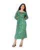 24sevenKid 24sevenKid Green Print Long Sleeve Maxi Dress - 1