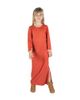 24sevenKid 24sevenKid Long Sleeve Side Slit Maxi Dress Solid Color - 1