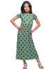 24sevenKid 24sevenKid Short Sleeve Green Maxi Dress - 1