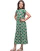 24sevenKid 24sevenKid Short Sleeve Green Maxi Dress - 2