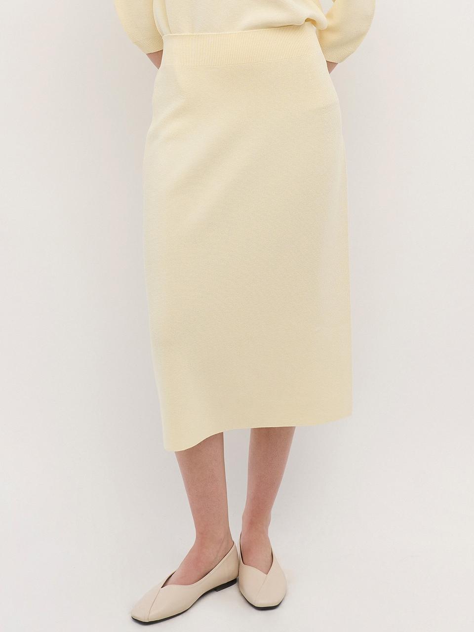 2NDSKIN holament double sided long knit skirt