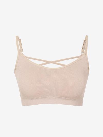 2NDSKIN mint-modal ribbed back detail bra