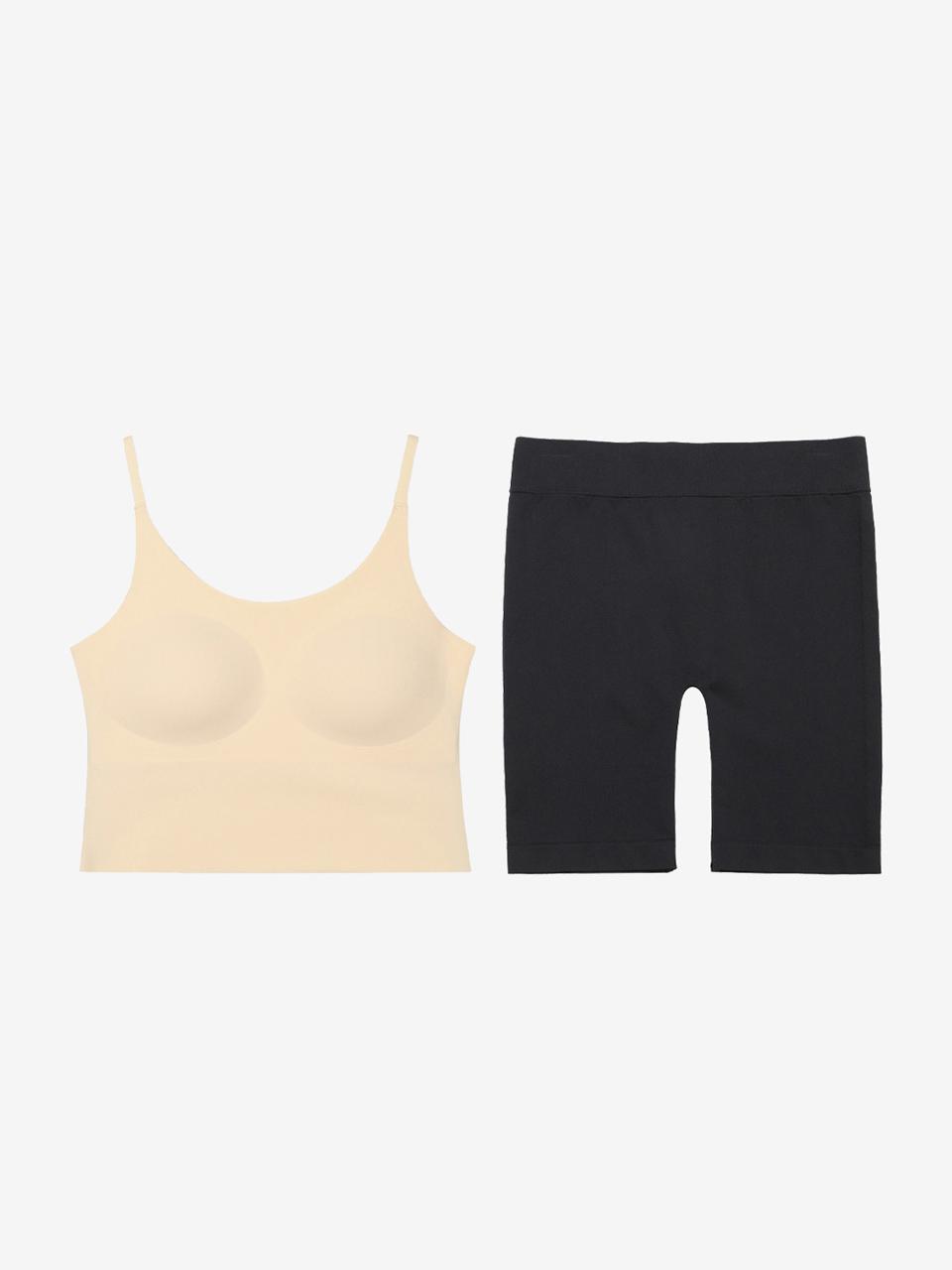 2NDSKIN Napping ventilation brami + heating capri leggings