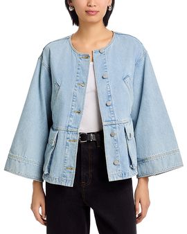 3.1 Phillip Lim 3.1 Phillip Lim Collarless Trapeze Denim Jacket