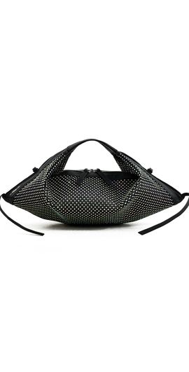 3.1 Phillip Lim 3.1 Phillip Lim Crystal Mesh Mini Luna Crossbody Bag Black One