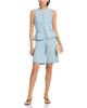 3.1 Phillip Lim 3.1 Phillip Lim Denim Effect Crewneck Button Front Vest - 2