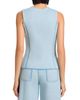 3.1 Phillip Lim 3.1 Phillip Lim Denim Effect Crewneck Button Front Vest - 3