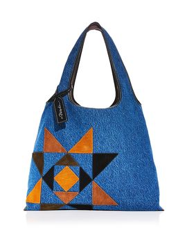 3.1 Phillip Lim 3.1 Phillip Lim Denim Market Tote With Suede Quilting