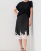 3.1 Phillip Lim 3.1 Phillip Lim Draped T-Shirt Slip Combo Dress Black White Multi - 2
