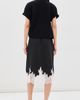 3.1 Phillip Lim 3.1 Phillip Lim Draped T-Shirt Slip Combo Dress Black White Multi - 3