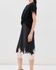 3.1 Phillip Lim 3.1 Phillip Lim Draped T-Shirt Slip Combo Dress Black White Multi - 4