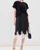 3.1 Phillip Lim 3.1 Phillip Lim Draped T-Shirt Slip Combo Dress Black White Multi - 5