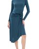 3.1 Phillip Lim 3.1 Phillip Lim Embellished Draped Jersey Midi Dress Petrol - 1