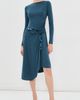 3.1 Phillip Lim 3.1 Phillip Lim Embellished Draped Jersey Midi Dress Petrol - 2