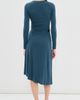 3.1 Phillip Lim 3.1 Phillip Lim Embellished Draped Jersey Midi Dress Petrol - 3