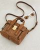 3.1 Phillip Lim 3.1 Phillip Lim Embossed Suede Pashli Mini Crossbody Bag Saddle One - 4
