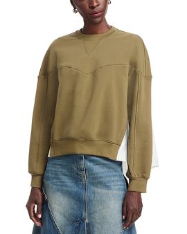 3.1 Phillip Lim 3.1 Phillip Lim French Terry Mixed Media Sweatshirt